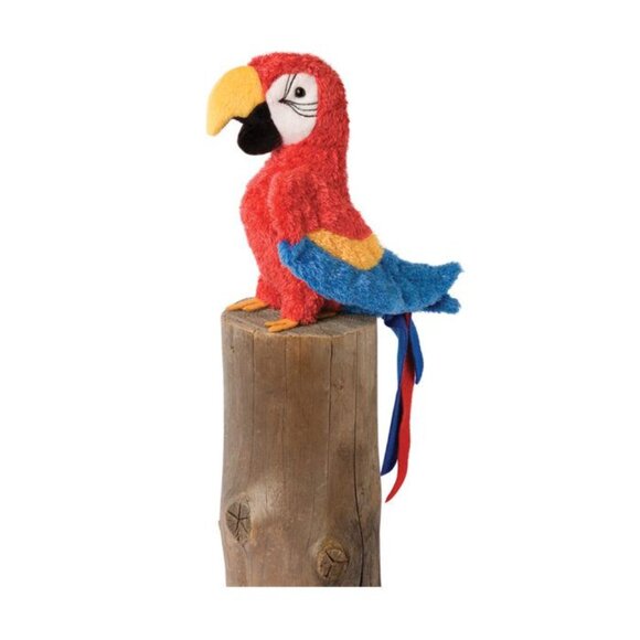 Gabby Red Parrot Soft Plush Toy from Douglas Toys - Picture 5 of 5